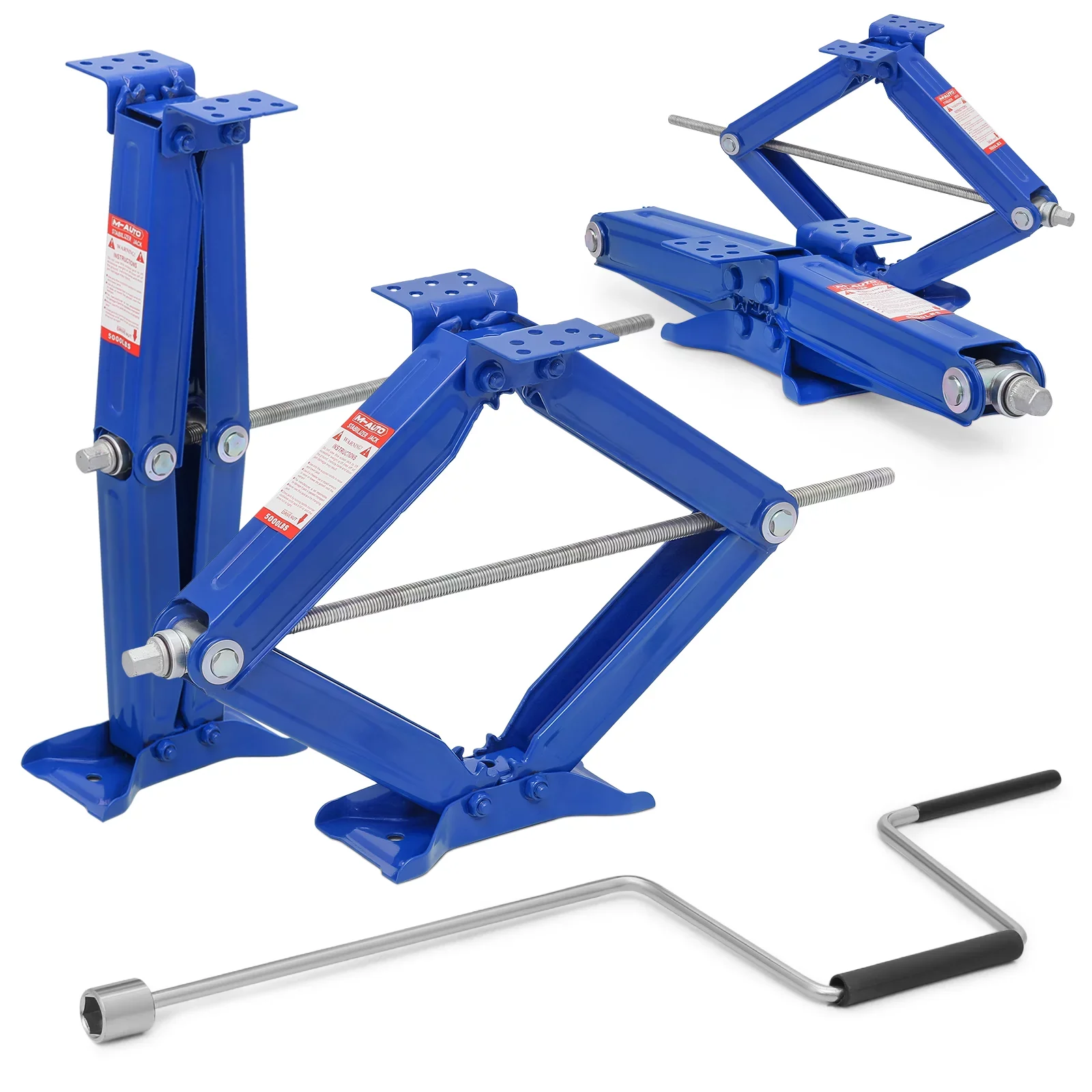 Factory Direct 2 Ton Car Jack Labor-Saving Hand Rocker Screw Jack for Cars Max Loading Capacity of 5T