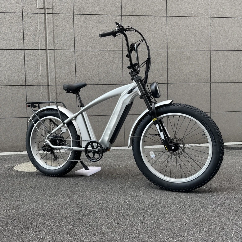 2025 new style 500w 750w 1000w 1200w hub motor fat tire electric city bike BMX handlebar colorful beach cruiser
