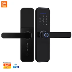 TYSH Wholesale Factory Price Electric Tuya App Wifi Fingerprint Smart Digital Door Lock Outdoor Support 4585/5050 Mortise