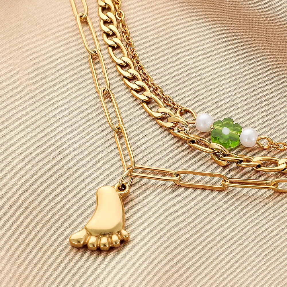 Factory hot sale cicret bracelet friendship bracelet golden chain anklet suitable for parties