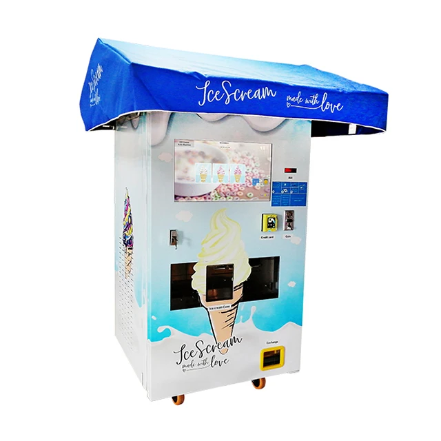 Supplier Italy Gelato Vending Machine HM736 ice cream vending machine full-automatic self-service HM736S