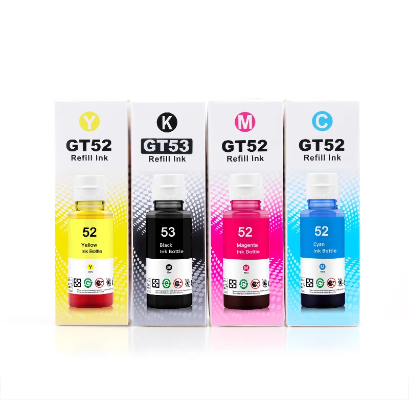 MWEI High Quality 100ML GT52 GT53 GT51BK Universal Refill Dye Ink For HP GT5810 5820 GT 5810 5820 Series Printer