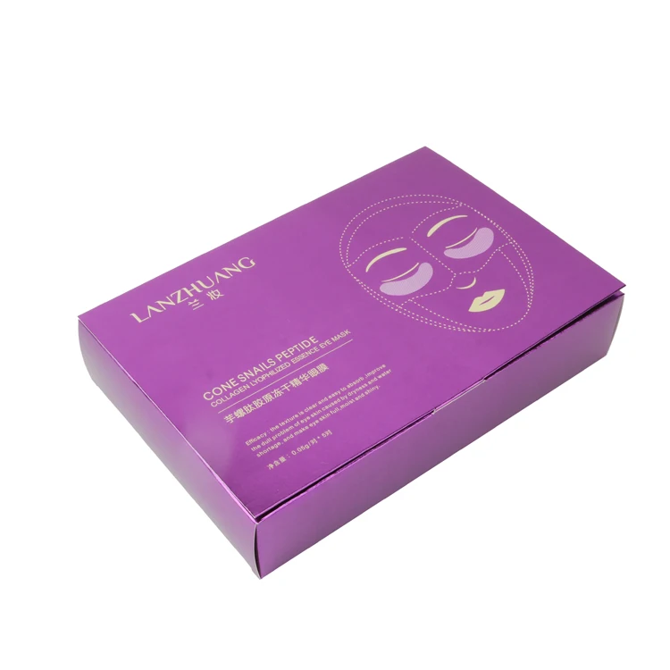 High Quality Supplier Custom fold printing packaging facial mask paper card box