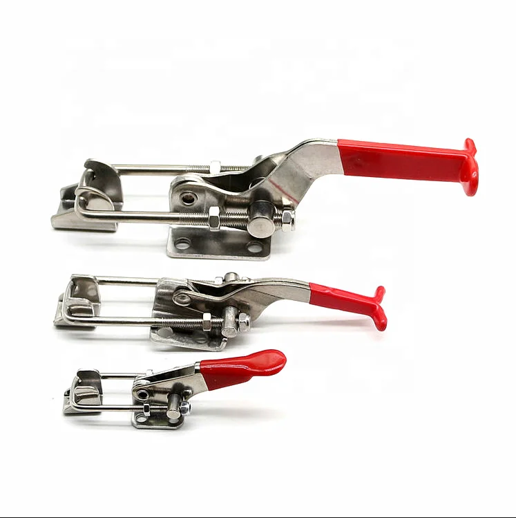 Customized adjustable quick release toggle clamp stainless steel hasp lock heavy duty vertical stainless steel clamping