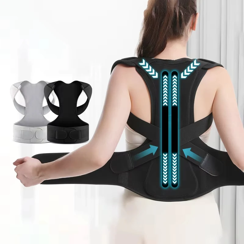 MKAS Spine Support Corrector de Postura Full Back Straightener Shoulder Posture Corrector Brace Posture Corrector for the Back