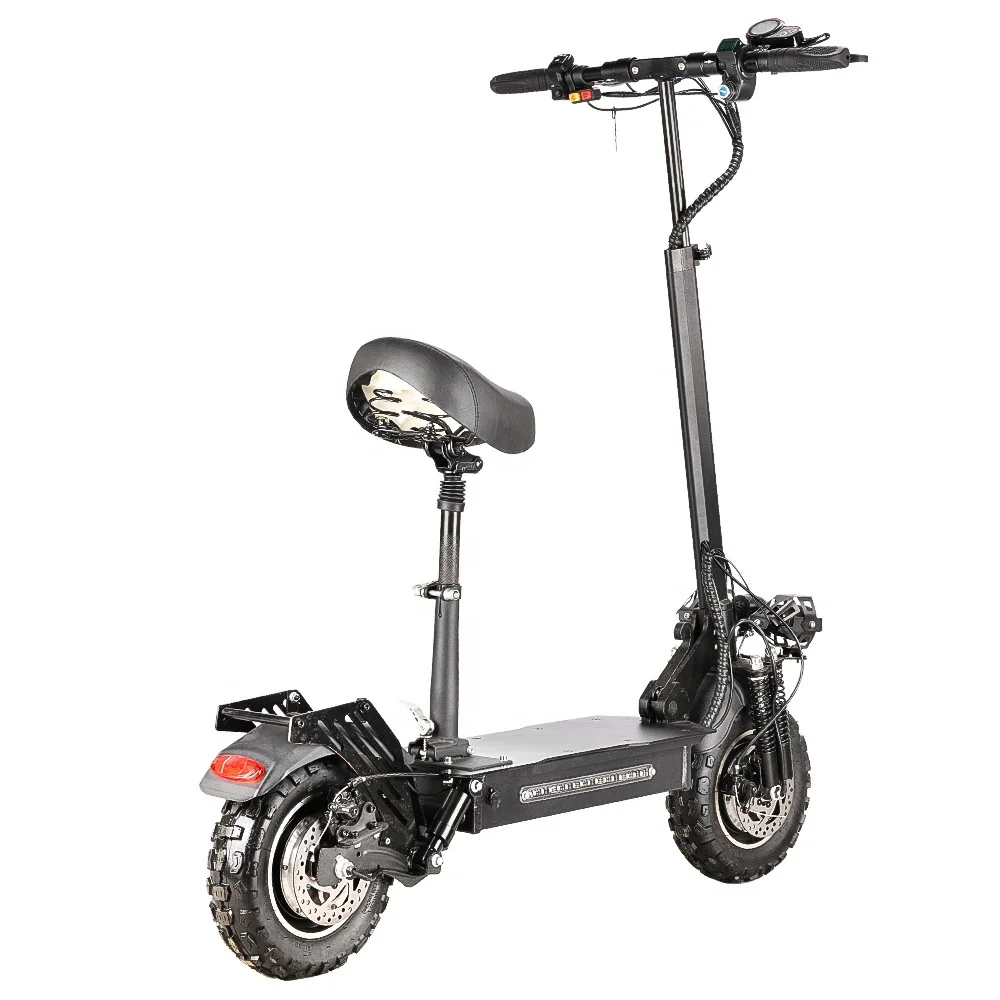 Folding Electric Scooter  High Speed  Double Motor Folding Kick Scooter 11 Inch Wide Wheel Adult Scooter
