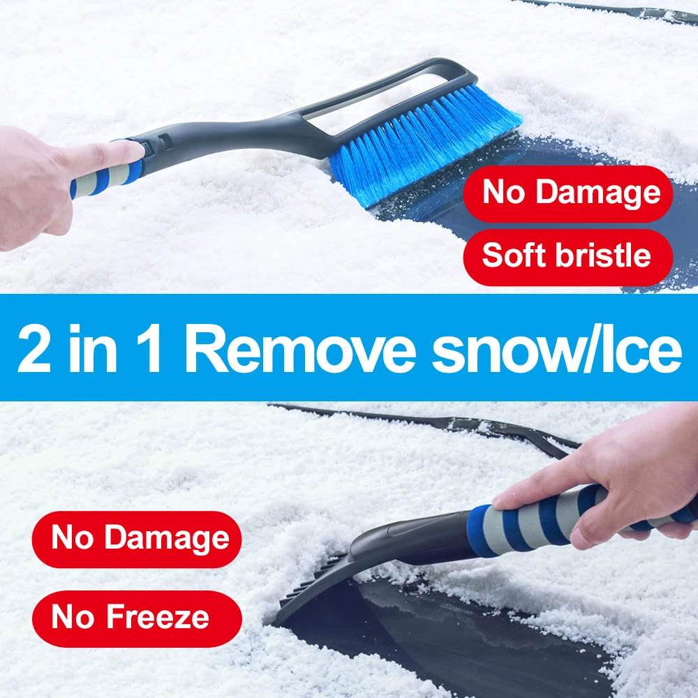 Shunwei New Cheap car detachable Multi-Functional Shovel deicing sweep snow scrape frost auto snow brush with ice scraper