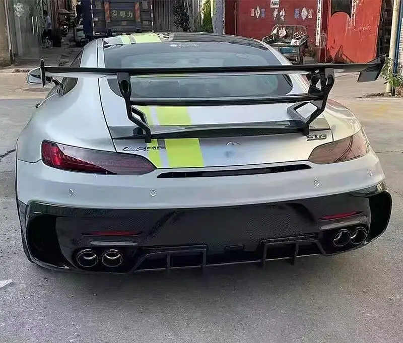Подходит для модификации и модернизации Mercedes Benz AMG GT GTS GTC GTR задний спойлер из углеродного волокна с большим хвостом