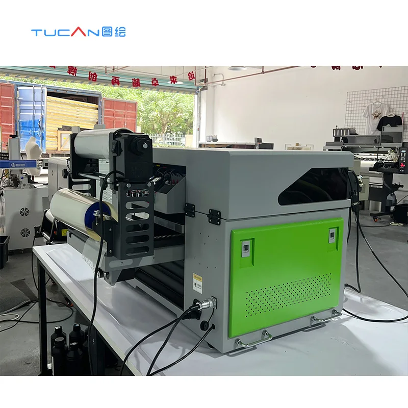 Commercial UV 4060 3 in 1 flatbed cylinder rotary roll to roll UV DTF hybrid printing for Acrylic wood and aluminum products