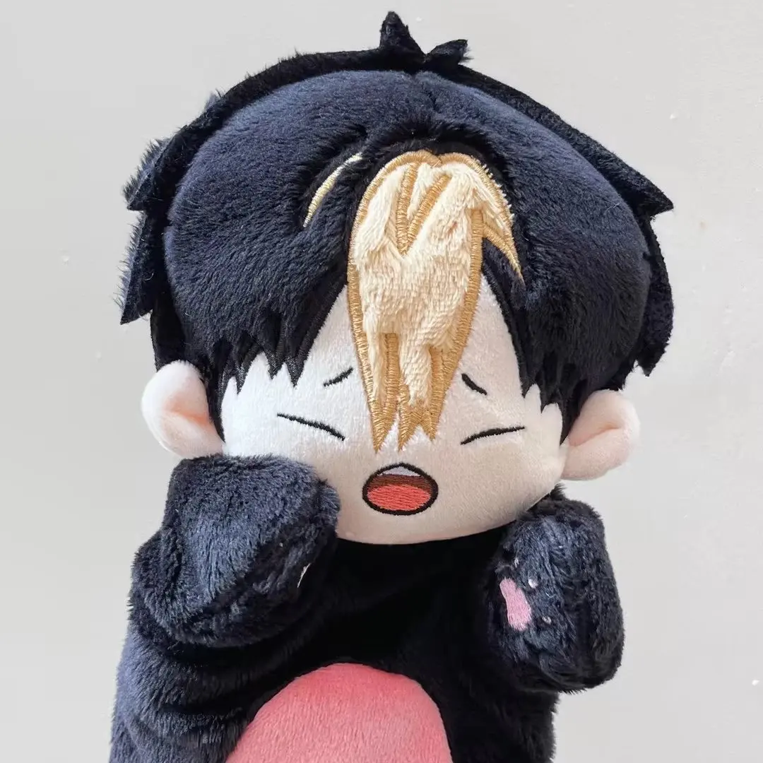 Wholesale cute cartoon boy plush figure doll funny toys kid anime hand puppet