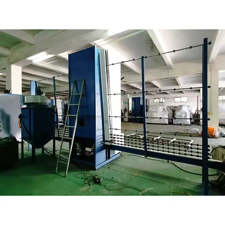 CE Certificated 1.6M Vertical Glass Sandblasting Machine Glass Frosting Machine