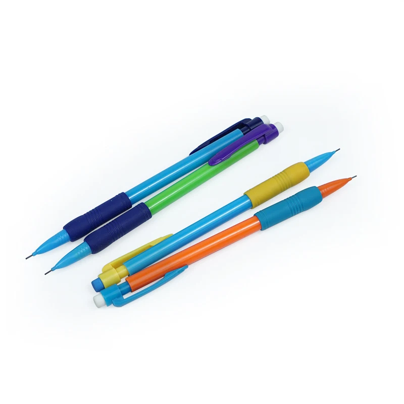 
plastic colored 0.7mm mechanical pencil with grip 