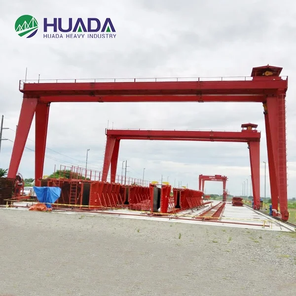 30 tons autopropelled double girder gantry crane for marbre