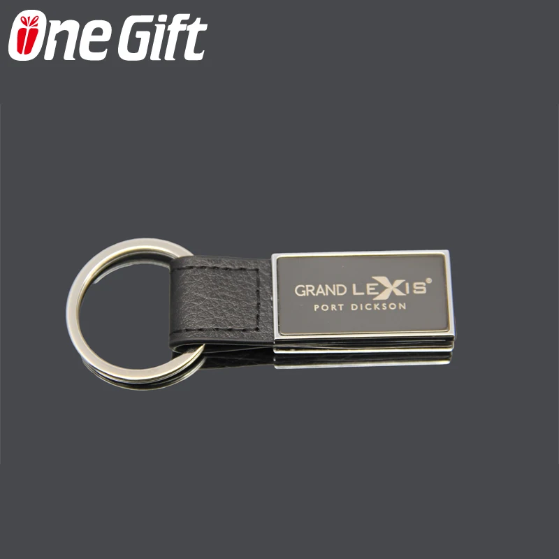 Customized leather keychain with logo key decoration hanging buckle, car keychain pendant