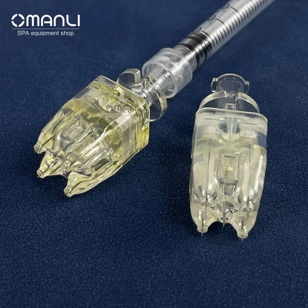 Crystal Needle 5Pin Multi Mesotherapy Needles Crystal 5 Pin Multi Needle 32G 1.5Mm For Skin Care Face And Neck