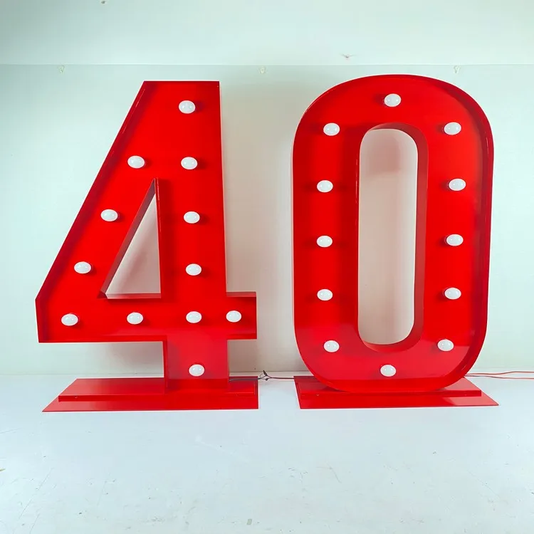 Manufactory Wholesale Sign 4 Ft Letters Numbers 3ft Room Marquee Letter Light For Party