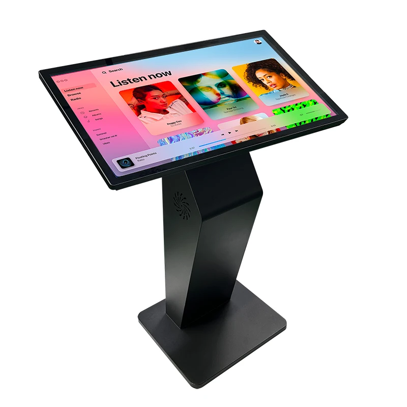 Lobby Interactive Screen All in One Machine Advertising Multi Media Touch Self Service Query Stand Lcd Horizontal Kiosk