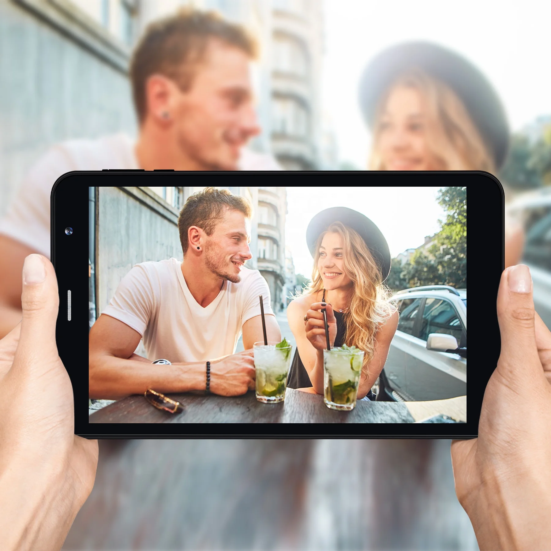 Black color 8inch android tablet pc dual camera wifi 4G for education