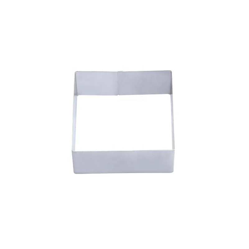 Square Shape Mirror surface Cake Tools Mold Food Grade Bakeware Stainless Steel Cake Mold