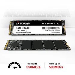 Topdisk N580 Nvme Internal SSD 120gb 240gb 512gb 1tb 2tb  Cheap SSD Laptop drive 1tb