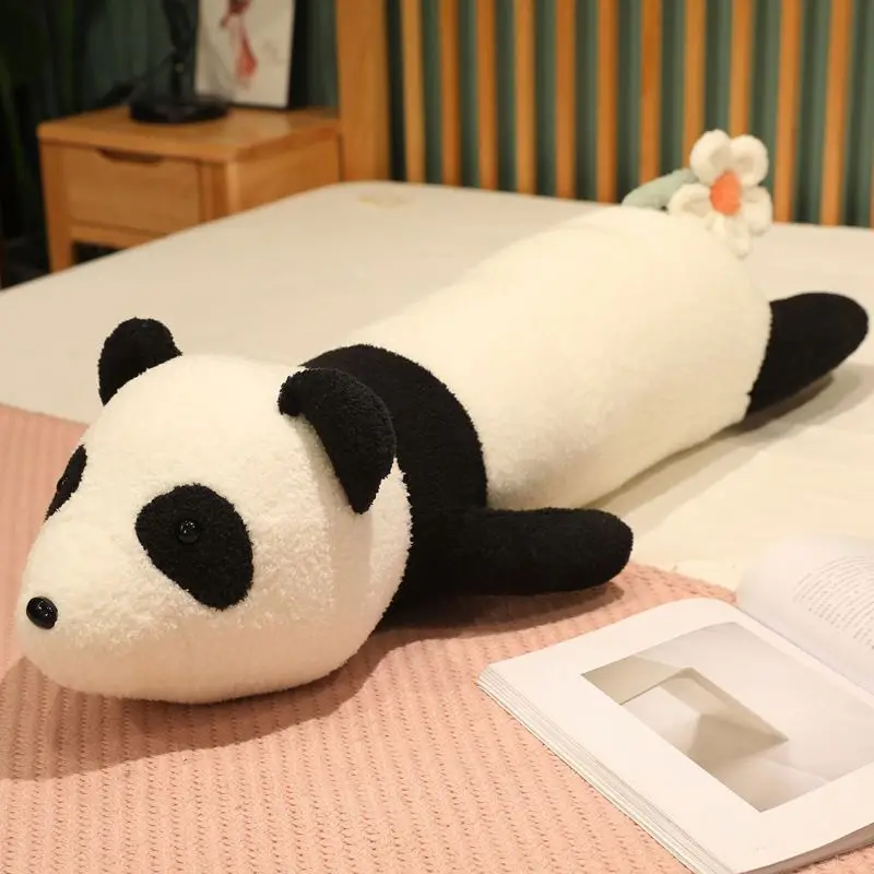 Stuffed PP Cotton Cute Cartoon Long Shaped Deer Fox Wolf Panda Elephant Plush Pillow Toys