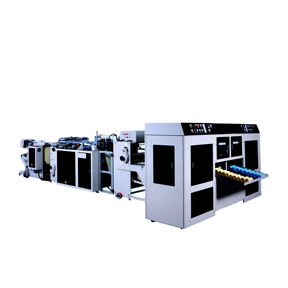 
Fully automatic high speed coreless plastic rolling bag making machine 