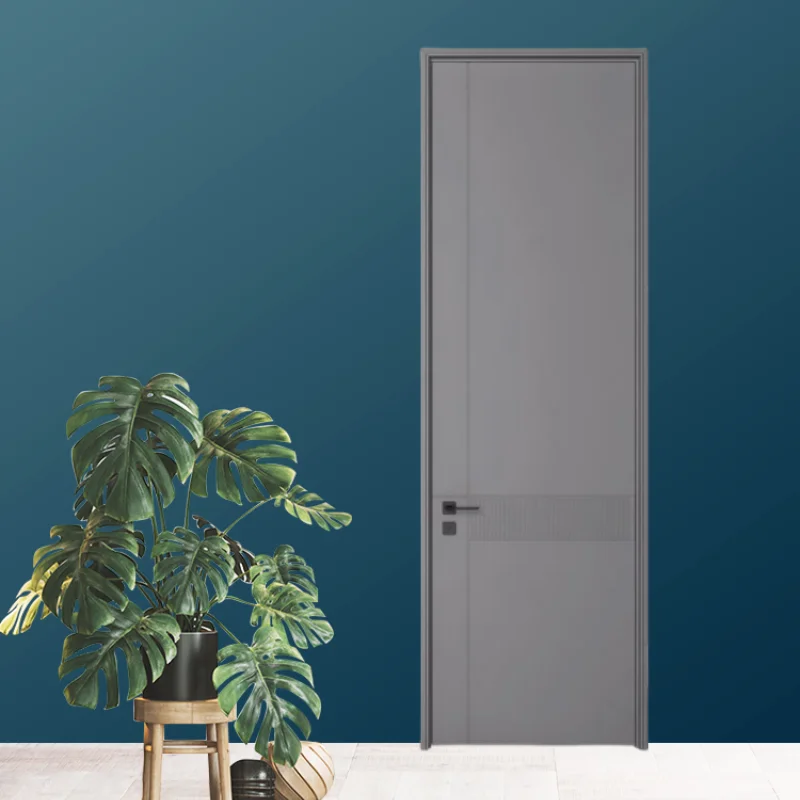 Hotels swing home bedroom interior frame European paint free wood door design white villa apartment door