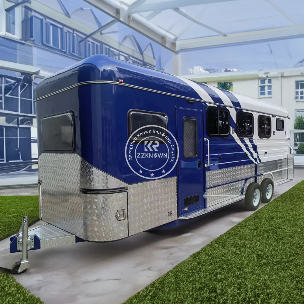 3 Horse Trailers Livestock Trailer Truck Cattle Transporter Horse Trailers With Living Quarters