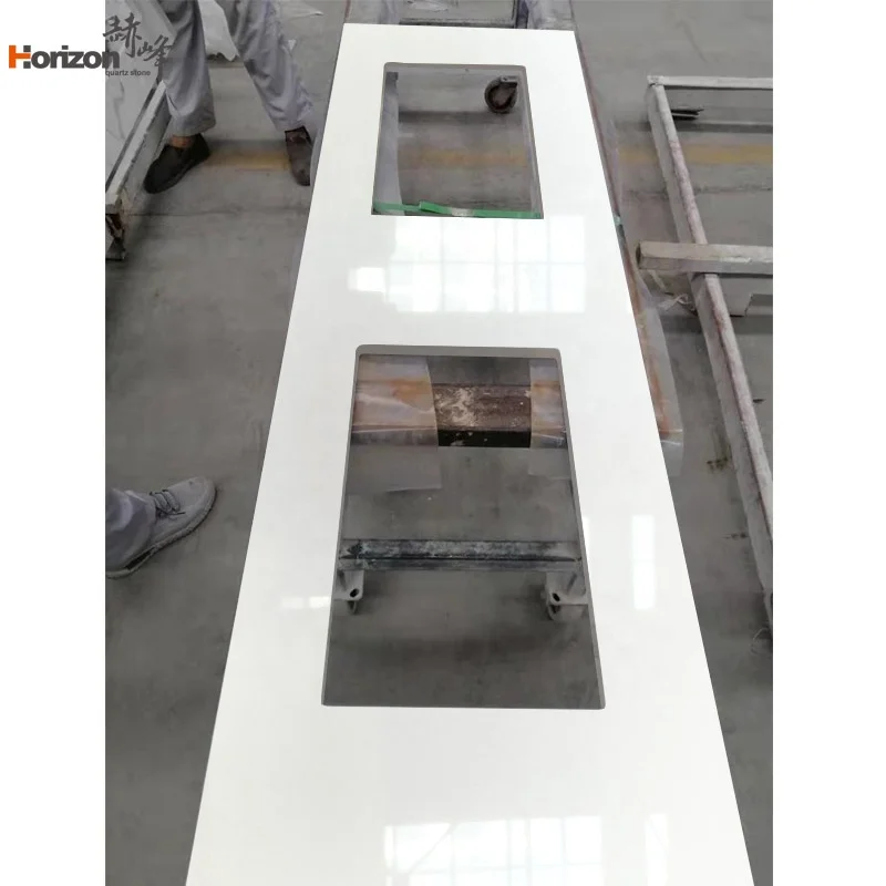 Horizon высокое качество calacatta сборный чистый цвет высокого качества кухня блеск кварцевые столешницы