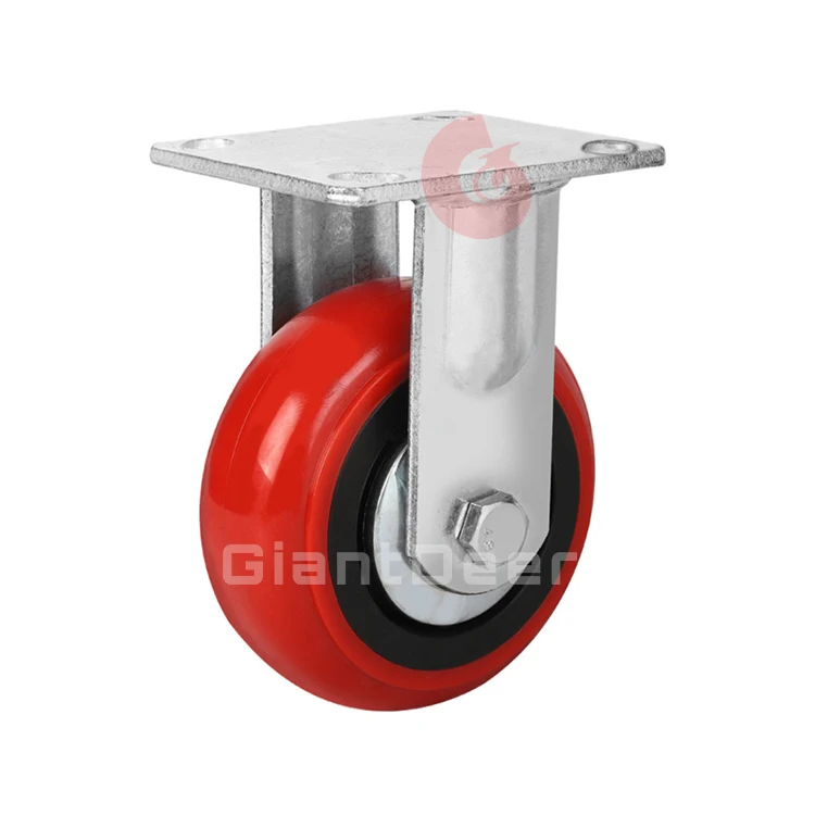
4 Inch 5 Inch 6 Inch 8 Inch Heavy Duty Korean Rigid Polyurethane Caster Support Wheel 