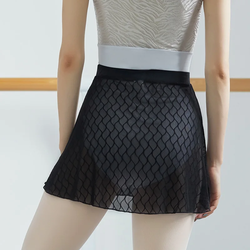 wholesale short chiffon wrap skirt ballet dance skirt