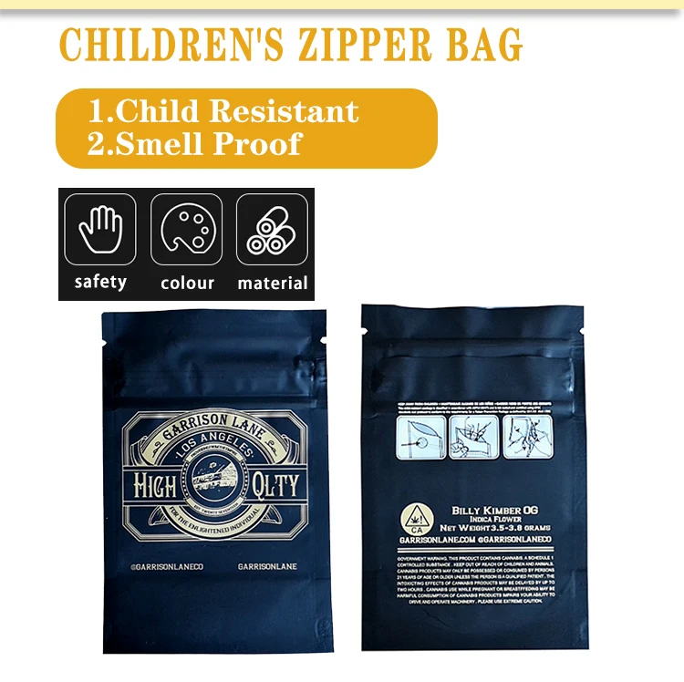  Beyou пользовательские мини Ziplock Mylar мешок 3 5G травяные принтованные фольга майлар с защитой от детей
