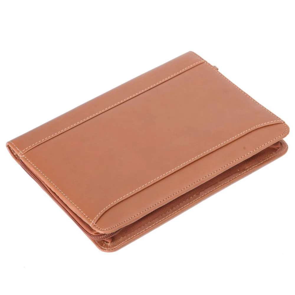 Hot Selling Custom Logo portfolio Leather Cover A5 Padfolio With Notepad And Pen