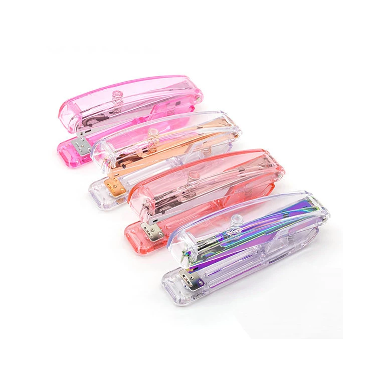 School Office 25 sheets Capacity 24/6  Acrylic Gold Mini Stapler Machine Heavy Duty Stapler