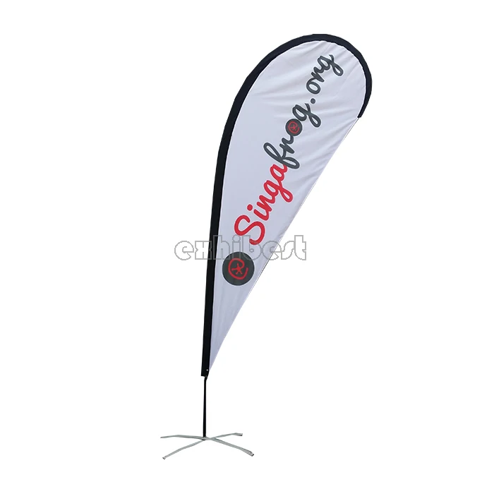 Promotional Single or double sided printing options beach flag