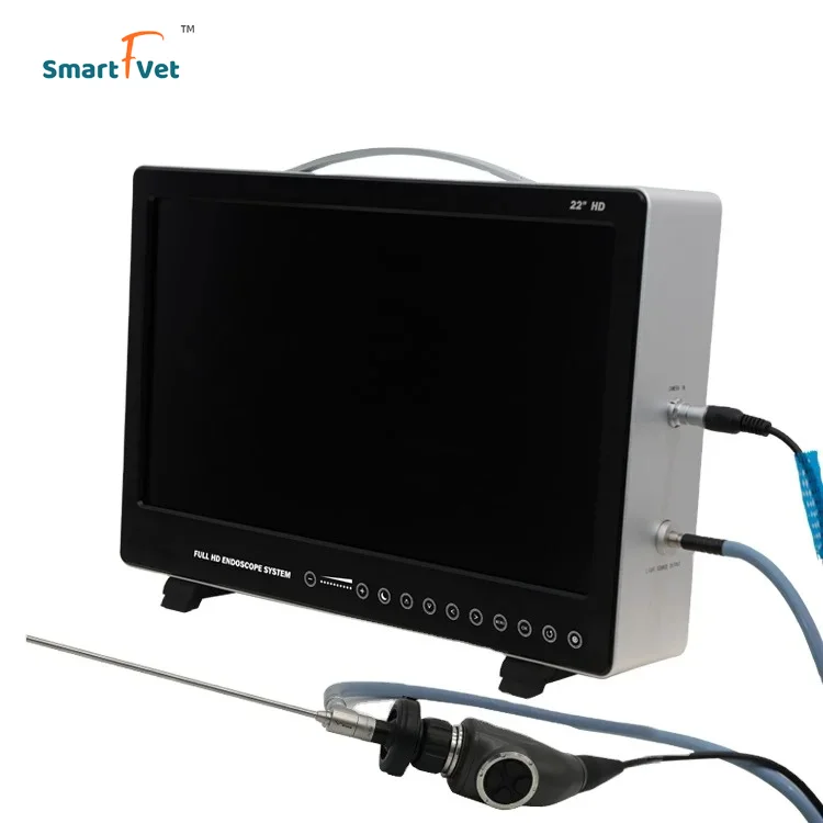 SmartFvet HV-E022 HD Все-в-одном медицинская эндоскопическая камера с 22-дюймовым монитором для ветеринарии