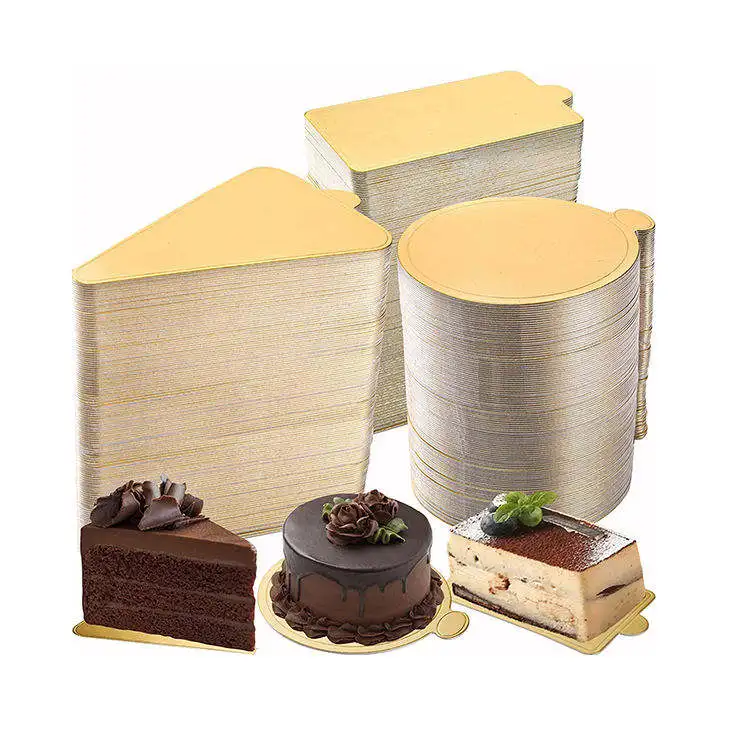 Wholesale Price High Quality White Gold Cake Board Corrugated Board Ring Cake Drum Board