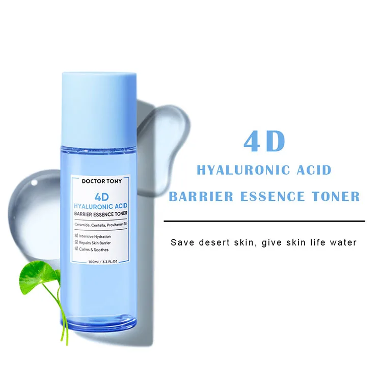 Wholesale Private Label Shrink Pores Facial Toner Moisturizing Brightening Hyaluronic Acid Face Skin Toner