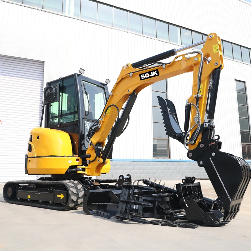 Free Shipping Mini Small Excavator Compact Mini Excavators 3.5 Ton 2 Ton Prices MiniBagger Hydraulic New Crawler Digger