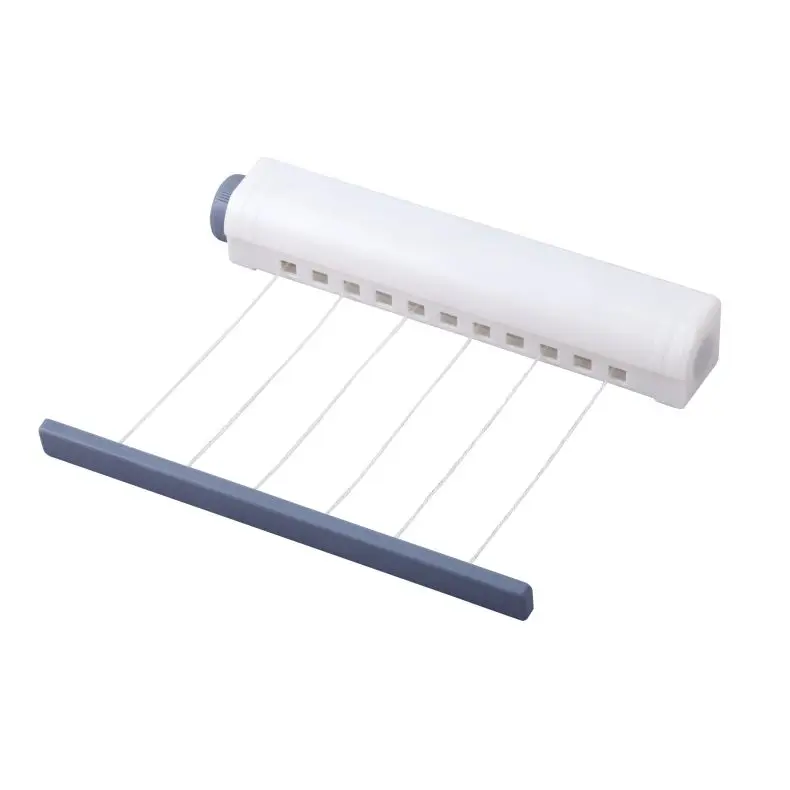 Factory Price Wall Mounted 6 Lines Extendable Clothesline Retractable Hanging Clothes Drying Line For Window Balcony