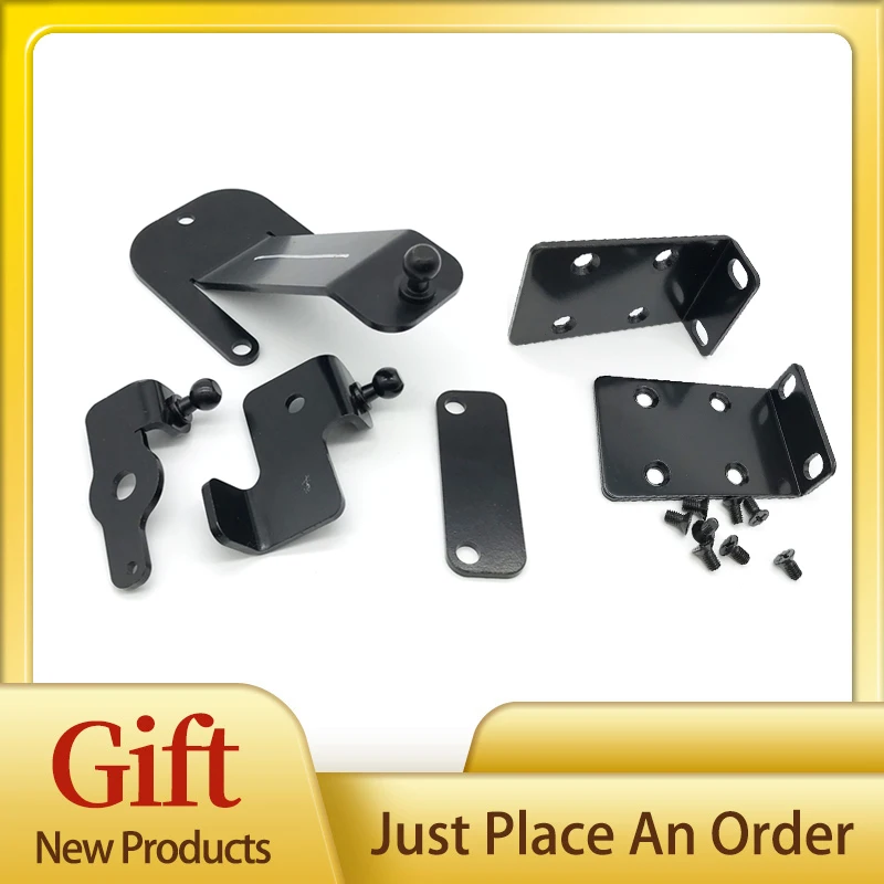 Custom Made Heavy Duty Sheet Metal Stamping or Bending Black Powder Coated Floating Shelf Bracket