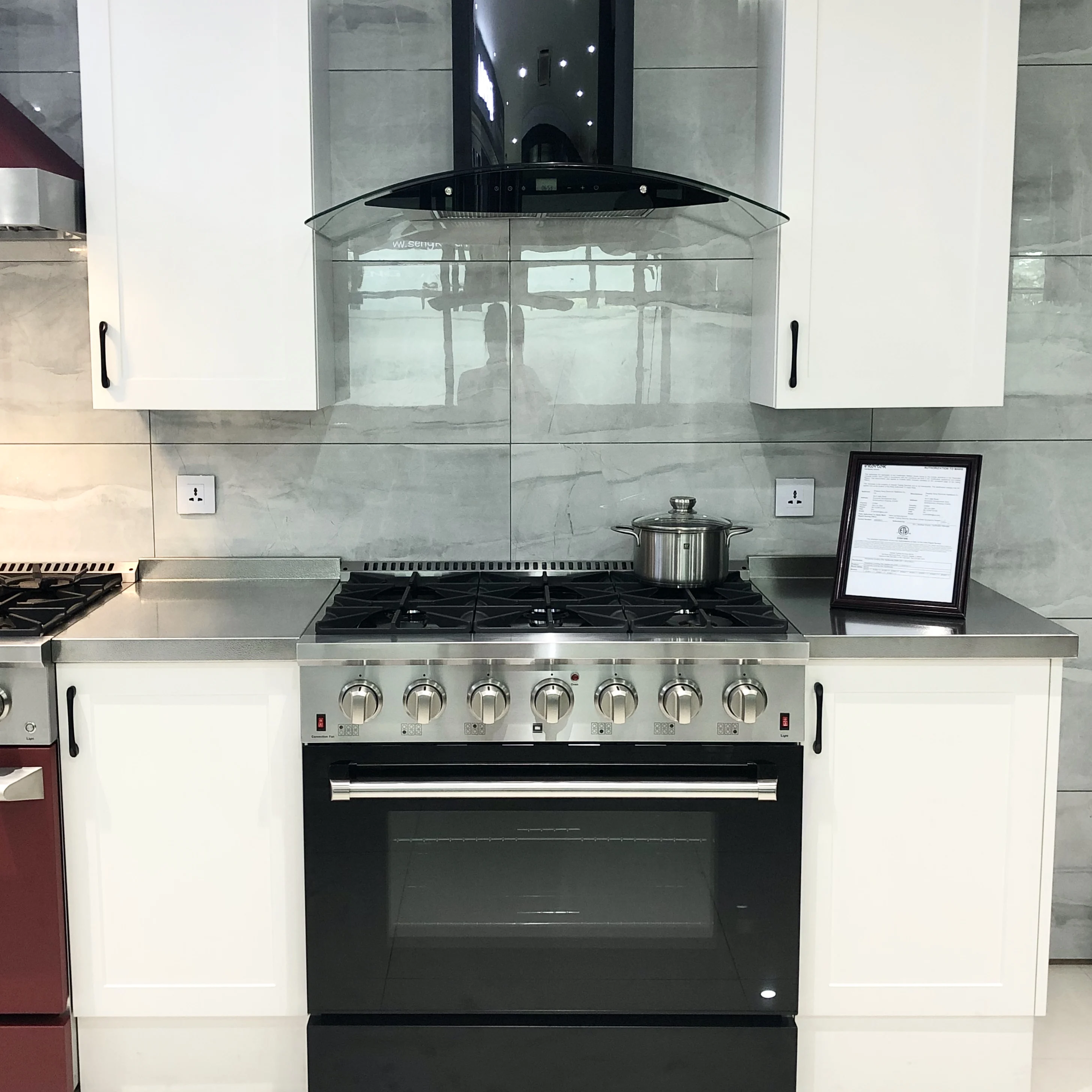 SENG Dual Fuel Range 20,000 BTU free standing 4/6/8  burner gas cooking range with oven