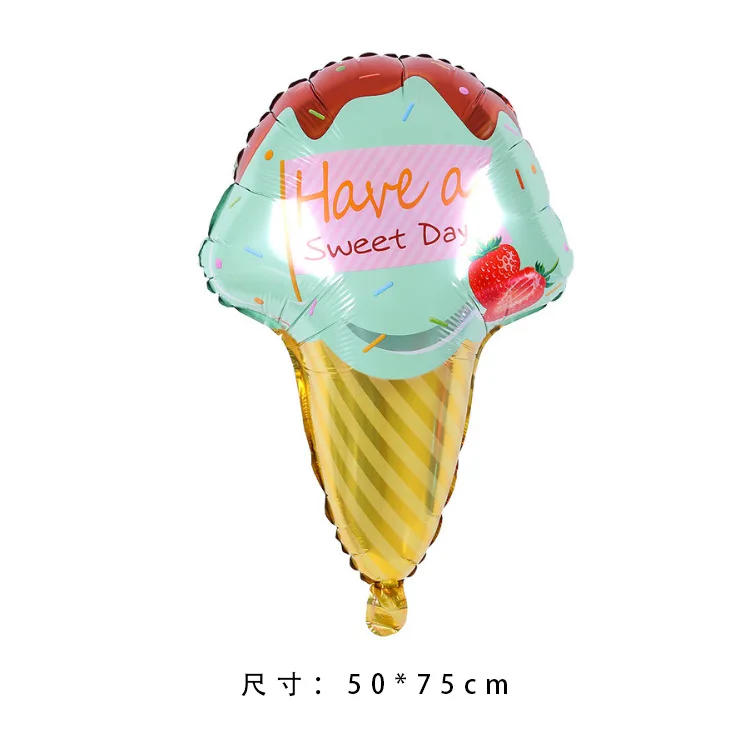 Candyland Birthday Party Decorations Donut Birthday Party Supplies with Happy Birthday Banner Ice Cream Foil Balloon