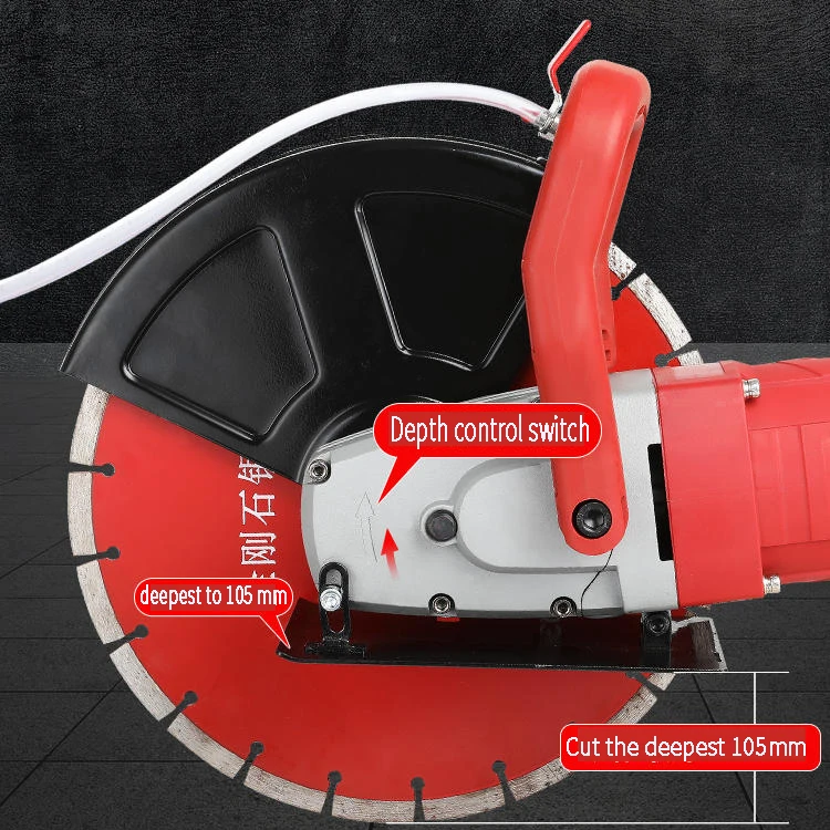  300 mm blade can cut 105 depth Single chip dust-free slotting concrete wall floor stone