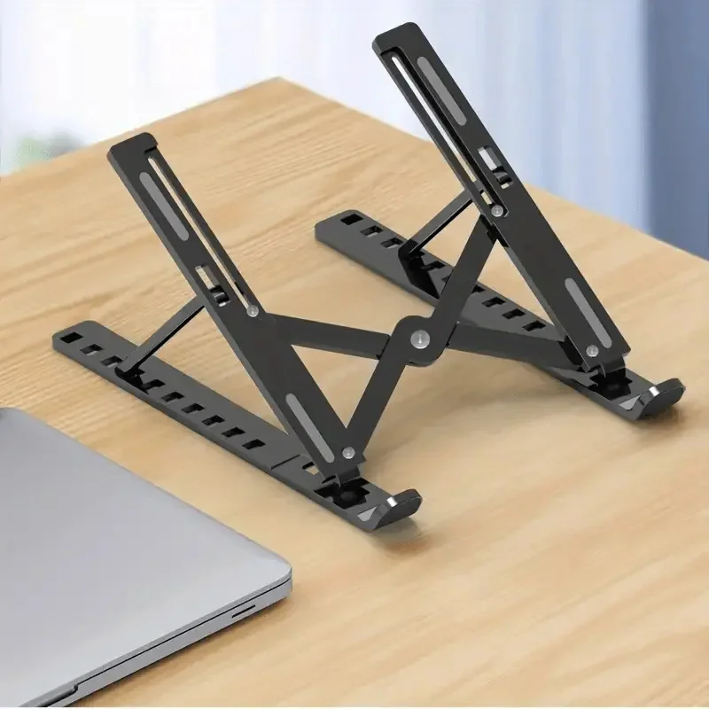 Aluminum Alloy Laptop Stand Folding Holder Notebook Universal for MacBook Air Pro ipad PC Bracket laptop holder Black