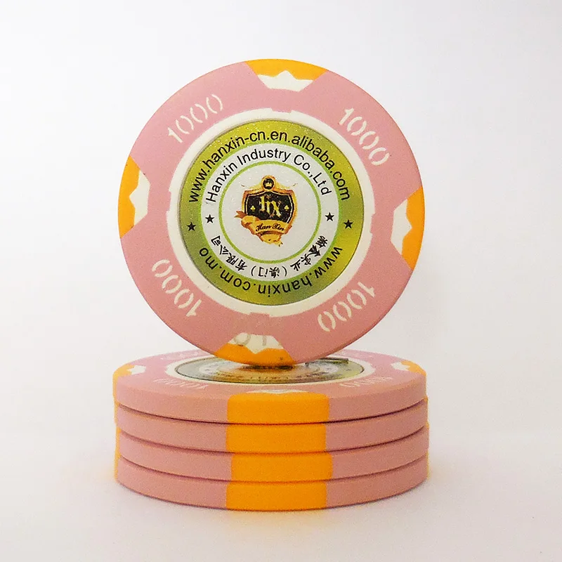 Baccarat Chips Nylon rfid Poker Chips Custom Logo