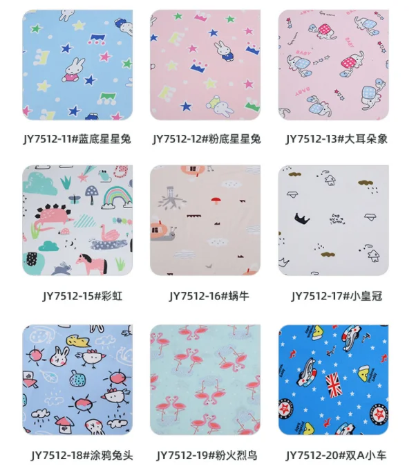 Wholesale Yummy Fabric 95%Poly 5%Spandex DTY Double Brushed Jersey Fabric Print Knit Fabric Shirt