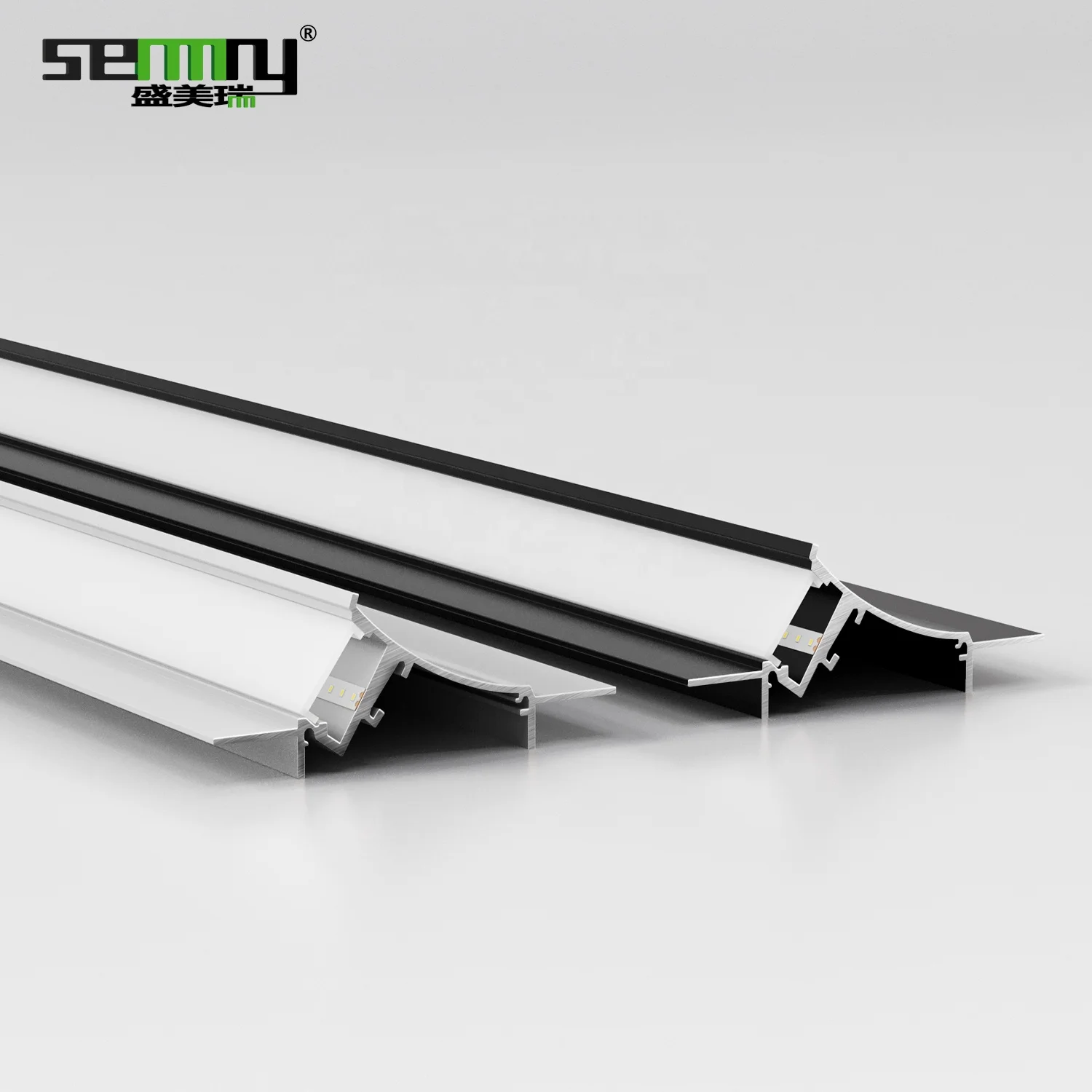 Anodized Ceiling LED profiles Extruded aluminum profiles for cinema theater ceiling decorative lighting