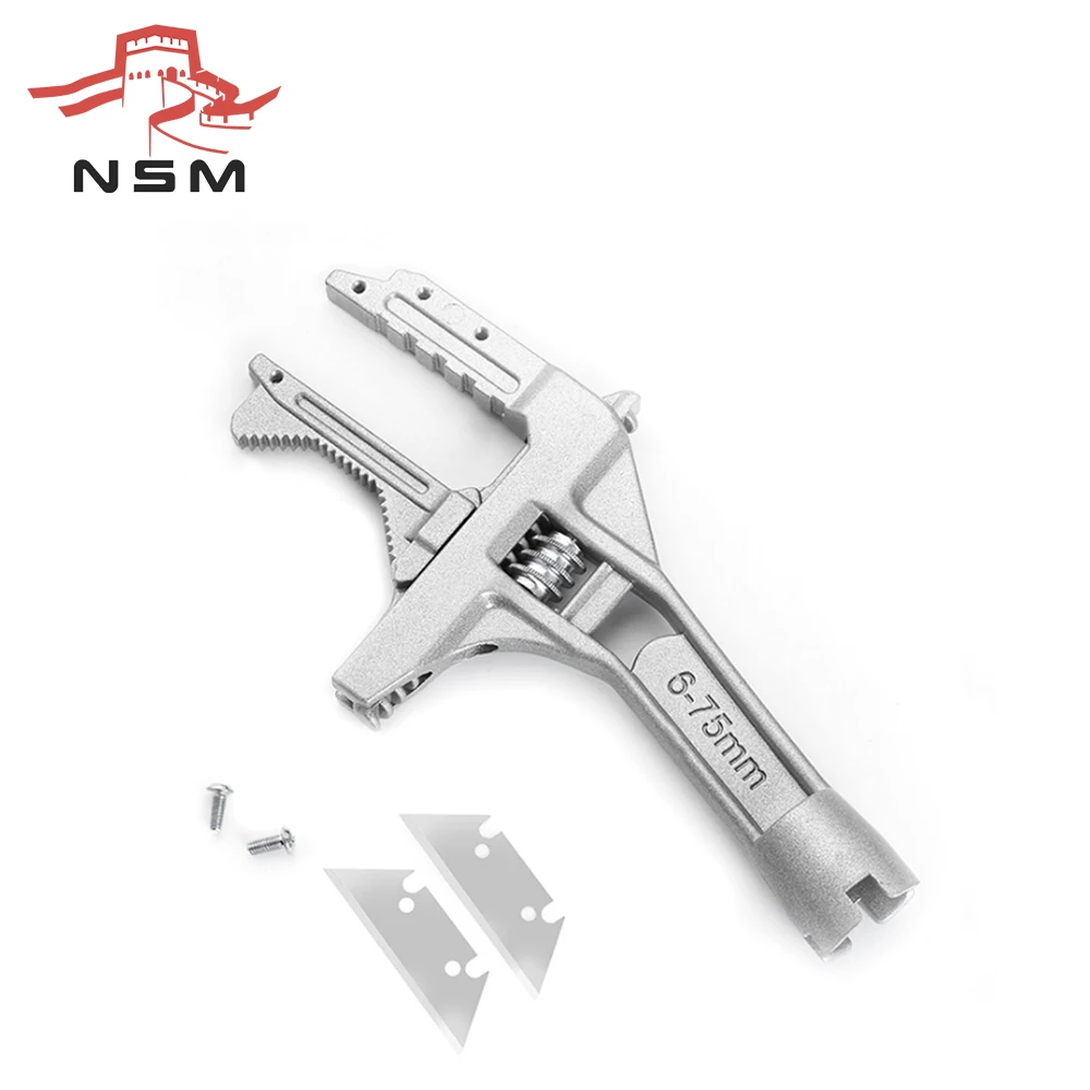 NSMTools 6-75 мм Лучший Многофункциональный регулируемый гаечный ключ для ванной из алюминиевого сплава с большим