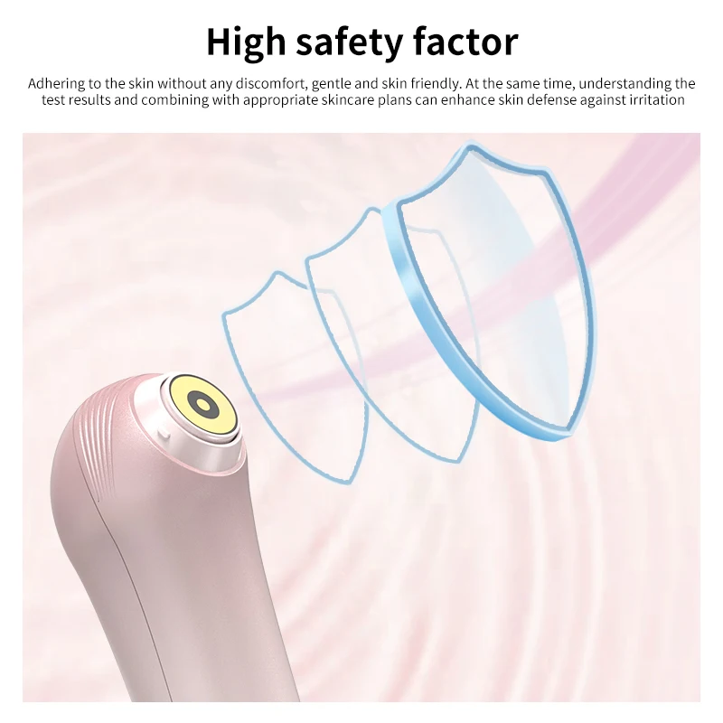 Portable Household Facial Skin Detection Meter Smart Sensor Beauty Device Customizable Skin Hydration Oil Analyzer